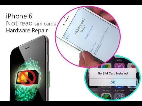 Iphone 6 No Sim Problem Phone Does Not Read Sim Card Hardware