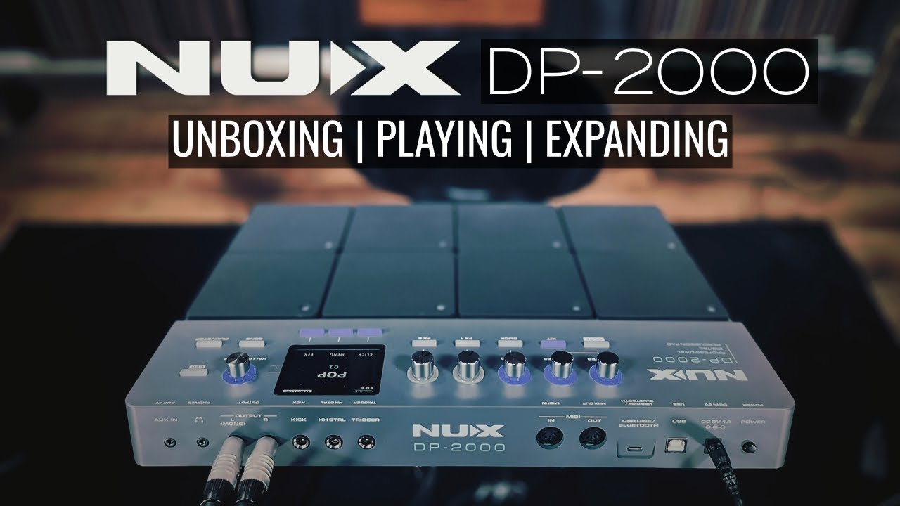 NUX electronic drums DP-2000 MULTIPAD Unboxing | Playing | Expanding