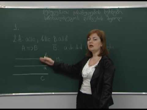 დებულებათა დასაბუთების ხერხები. საწინააღმდეგოს დაშვების მეთოდი