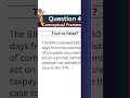 TF Quiz 4 Tax Remedies #education #tax #taxation #accounting #cpareview #cpareviewcourse