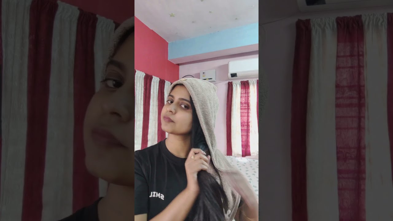 Using Microfiber Hair Wrap Towel On My Long From Nykaa 249 Shorts Haircare