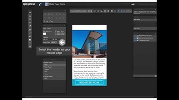 App Press | Overlays and Master Pages
