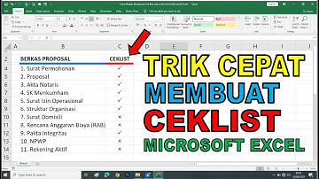 Cara Cepat Membuat Tanda Centang dan Tanda Silang di Microsoft Excel