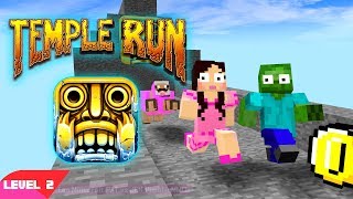 Monster School Pat And Jen Minecraft: TEMPLE RUN CHALLENGE (Minecraft Animation Level 2) by Fan Minecraft 1,208,048 views 6 years ago 4 minutes, 33 seconds