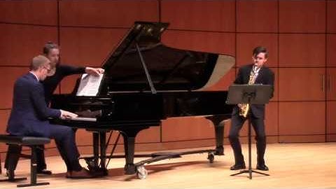 Decruck: Sonate en Ut# -- Movement I (Brandon Quarles, saxophone and Greg Hankins, piano)