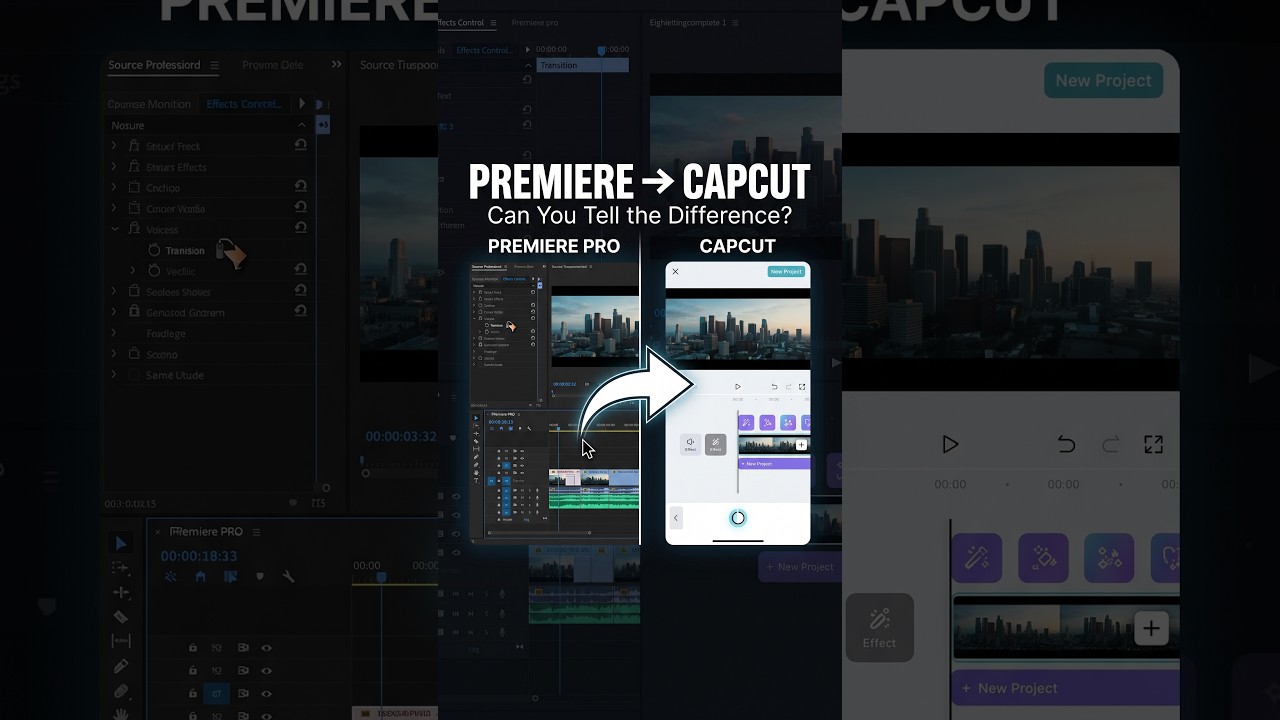 Adobe Premiere vs CapCut — Can You Tell the Difference?