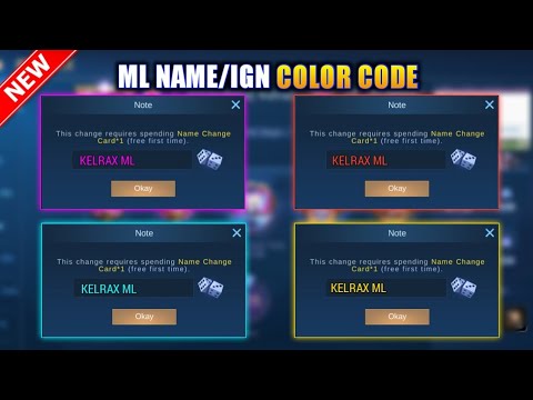 HOW TO COLOR YOUR IGN/NAME IN MOBILE LEGENDS