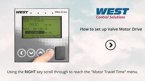 West Pro-EC44 Temperature Controller How to set Up Valve Motor Drive | Instrumart