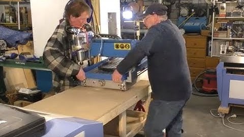 Build a simple sturdy mobile workshop bench 6040 CNC router