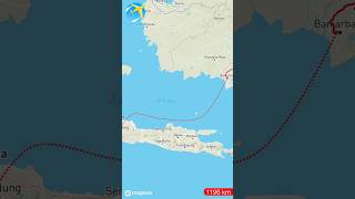 Bandung - Rantau (Kab. Tapin) #trending #travel #touring #maps #shorts