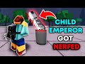 CHILD EMPEROR got NERFED, is it still OP in Ranked? || The Strongest Battlegrounds