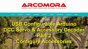 USB Configurable Arduino DCC Servo & Accessory Decoder - ArCoMoRa 02 - Switch an Accessory