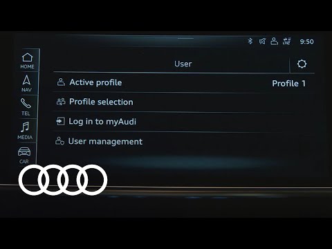 Infotainment - Set up user profile MMI