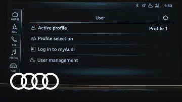 Infotainment - Set up user profile MMI