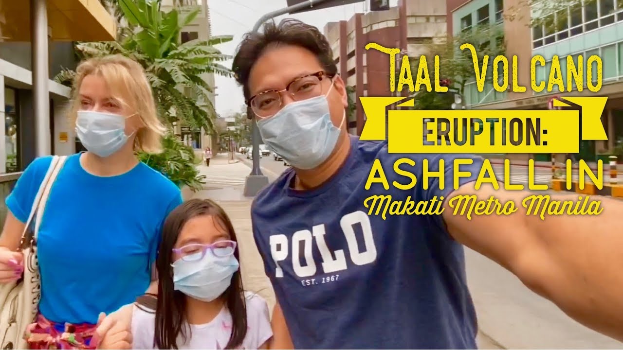 Taal Volcano Eruption Ashfall in Makati Metro Manila Trying to Find