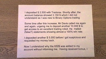 Tradorax review  Scam