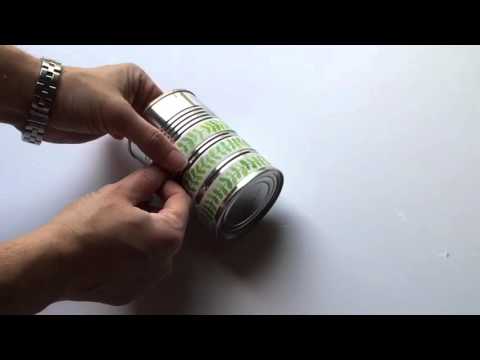 Organizing Tips with Tin Cans - YouTube