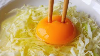 Korean Egg Omelette Recipe | Cabbage Omelette | Trending Recipe | AG Street Food