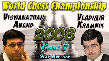 #7 Anand Vs Kramnik: World Chess Championship 2008 | Slav Defense | Game 7