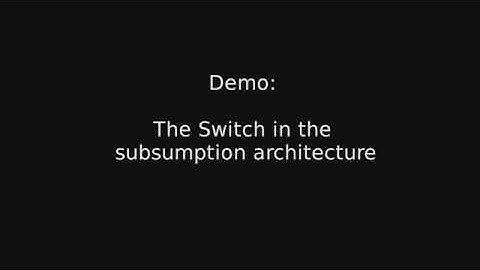 Robotics - The Switch in the Subsumption architecture and insights into localization