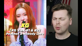 POWER VOCALS ([XG VOX #1] Peaches (JURIA, CHISA) &amp; [XG VOX #2] Nobody Love (CHISA) Reaction)