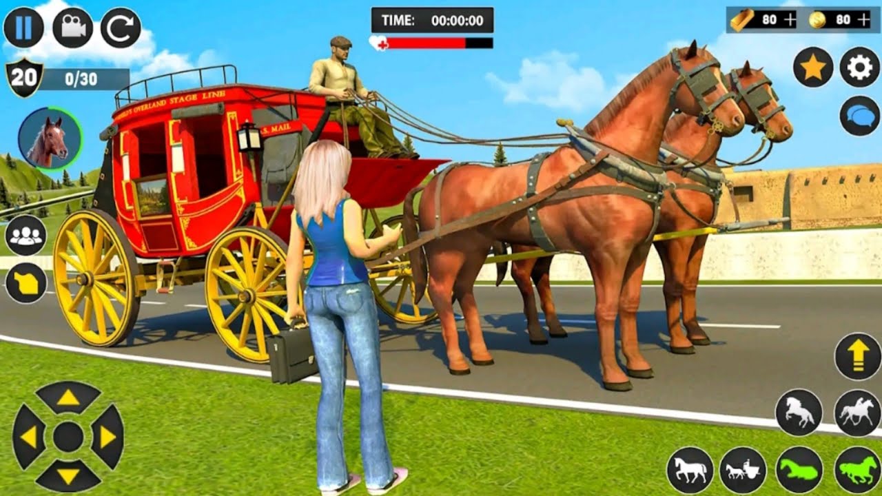 Horse Taxi Simulator 🐎🚕 | Realistic Horse Riding Driving Game | Android Gameplay