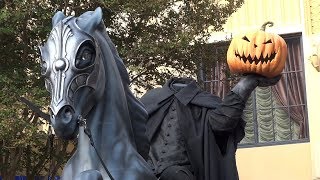 Amazing Headless Horseman statue during Halloween Time 2017 at Disneyland Resort