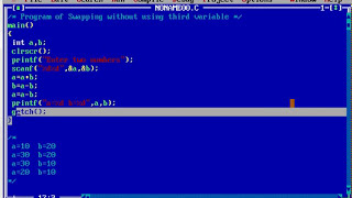 Programming in C Swapping without third variable