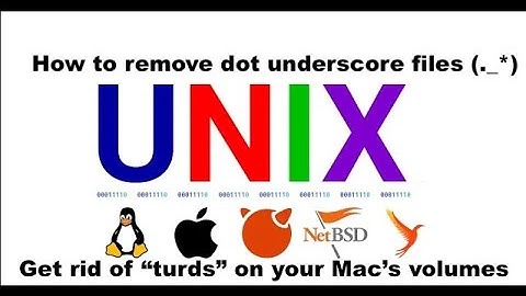 How To Remove Dot Underscore Files UNIX OS