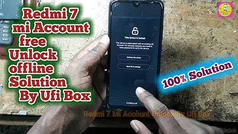 Redmi 7 mi Account unlock by ufi box with ips pin out