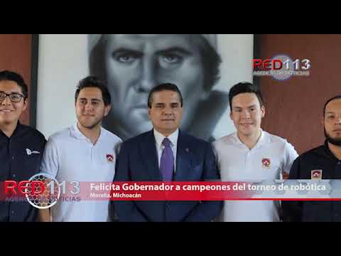 VIDEO Felicita Gobernador a michoacanos campeones del torneo de robótica en Polonia