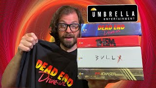 Unboxing The Latest Collector's Editions from Umbrella Entertainment | Dead End Drive-In on 4K!