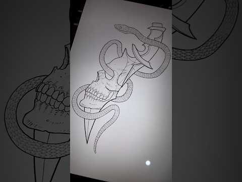 SKULL TATTOO DESIGN.
