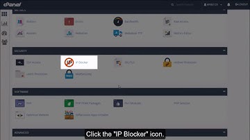 How to use the IP Blocker in CPanel