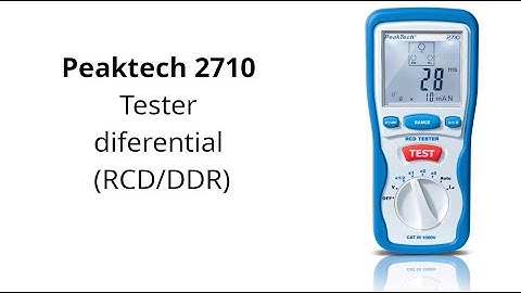 Peaktech 2710 - Tester diferential (RCD/DDR) PRAM