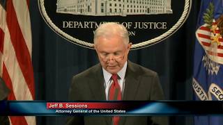 Attorney General Sessions on Efforts to Reduce Violent Crime