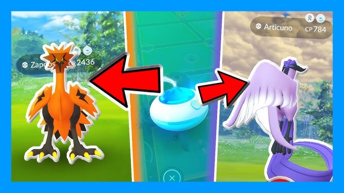 EIIITA! ZAPDOS, MOLTRES E ARTICUNO DE GALAR SALVAGEM NO INCESO NO POKÉMON  GO 