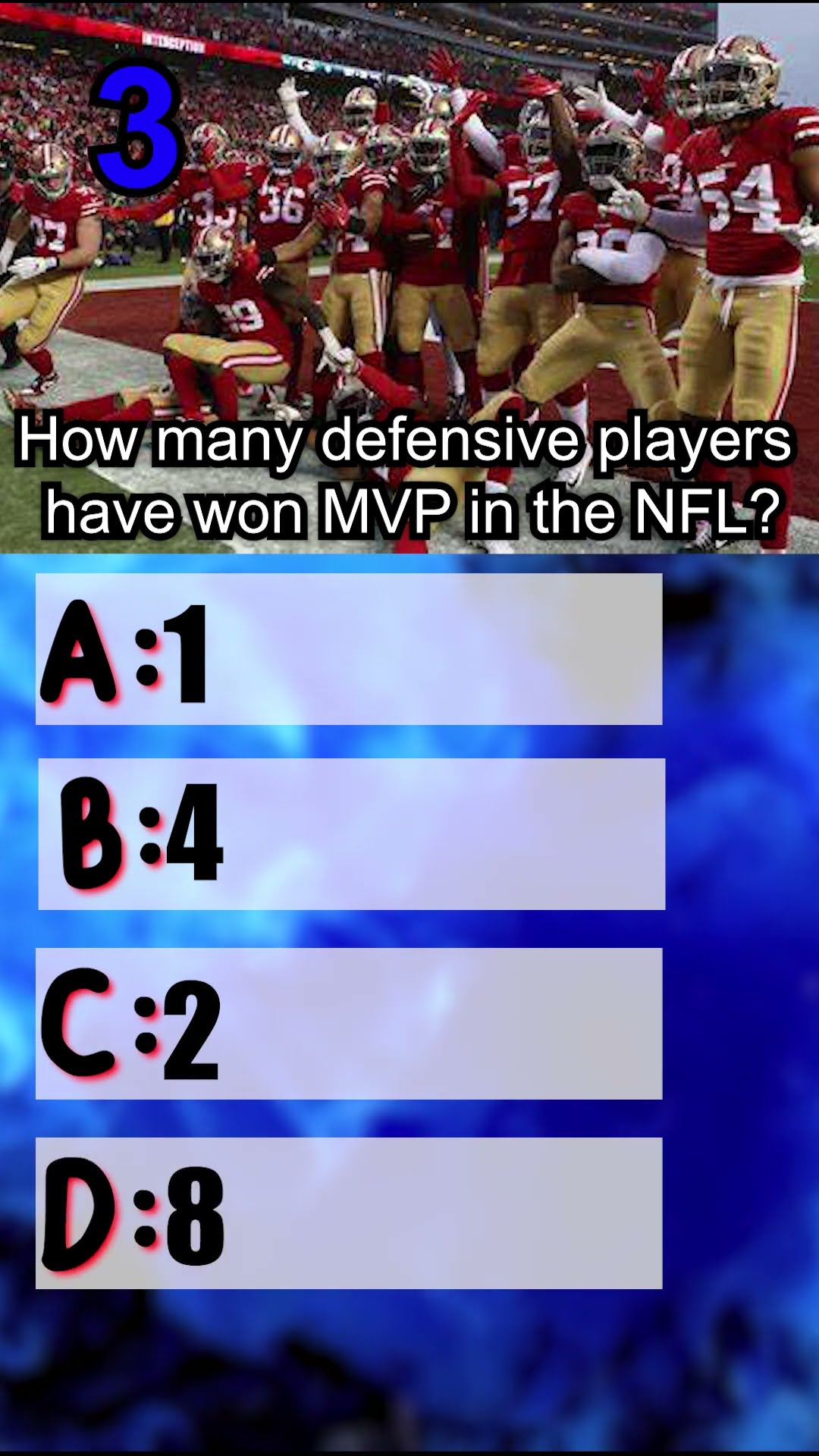 Trivia How Many Defensive Players Have Won MVP In The NFL football Trivia How Many Defensive Players Have Won MVP In The NFL football