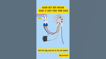 cách đấu motor quạt 5 dây do trung quốc sản suất, nội địa china