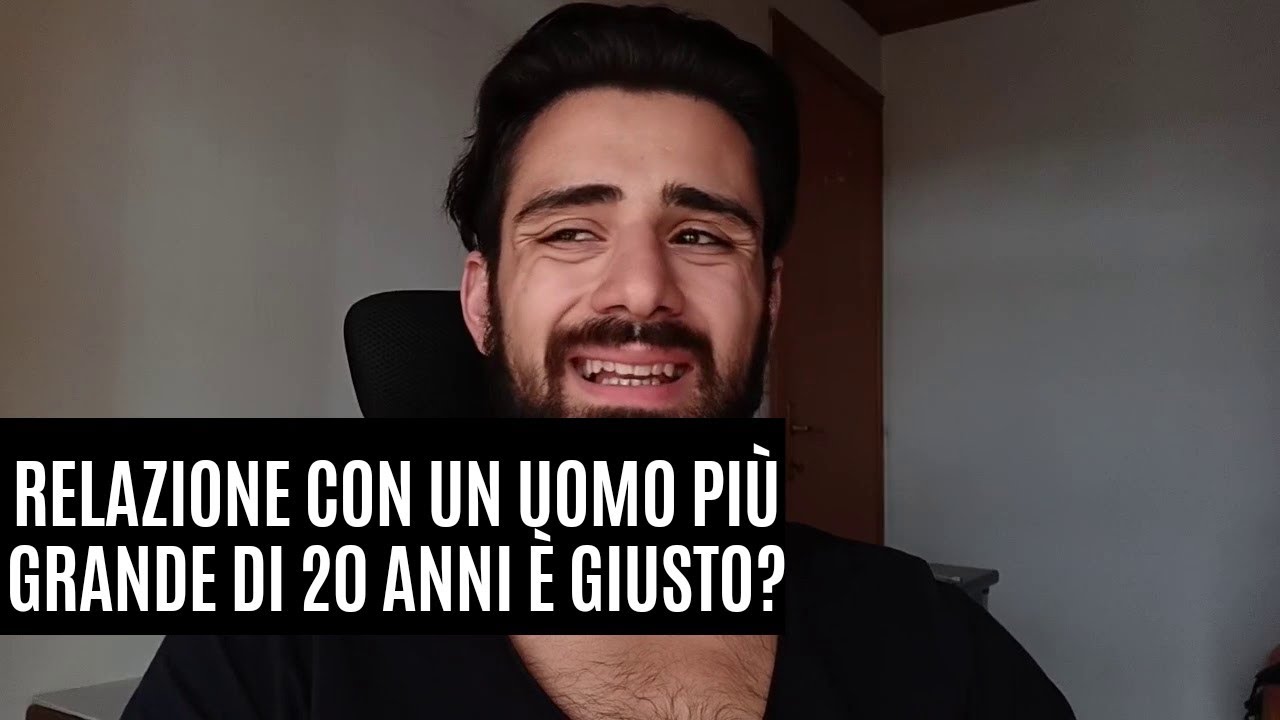 Relazione con un uomo più grande di 20 anni è giusto?