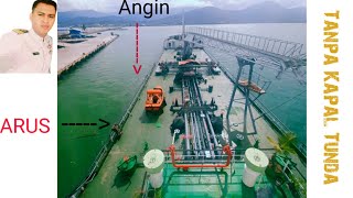 Tanker Unberthing without Tugs and Bow Thrusters
