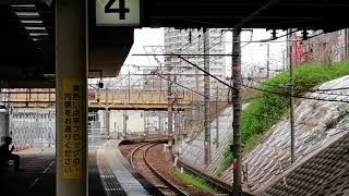 1発警笛吹鳴後、警笛を一声鳴らしてくれました!。EF210 141号機牽引東京タ発福岡タ行5073レ金山4番線通過