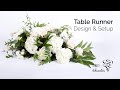 How to Create a Floral Table Runner Centerpiece