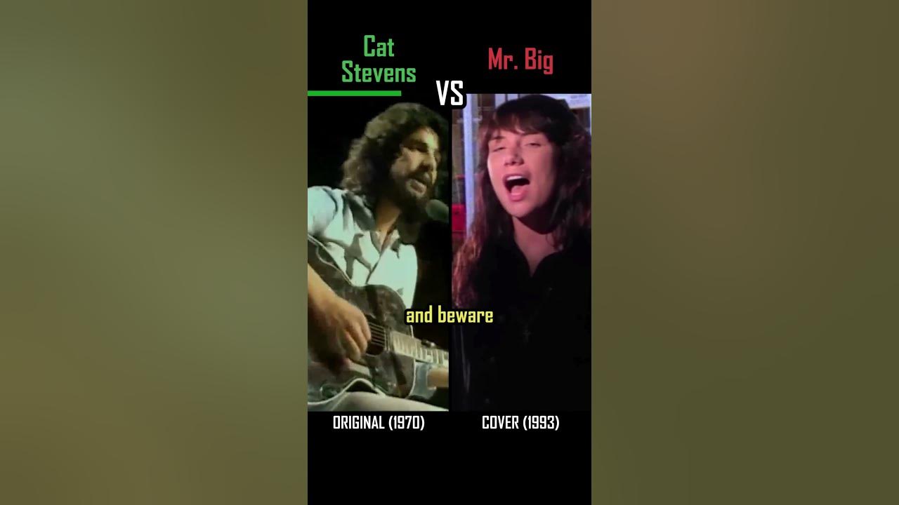 CAT STEVENS vs MR. BIG - Wild World - #shorts #versus #music