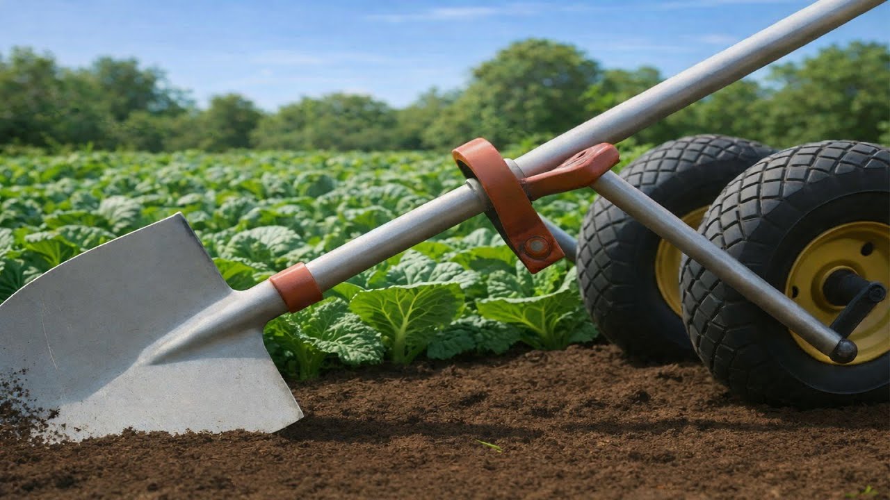 Прикрепите шины к лопатам — это изобретение нужно миллиардам людей!