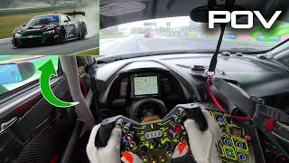 RAW GT3 POV in RAIN // Audi R8 LMS GT3 around Vallelunga // Fabio Rauer