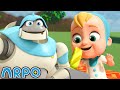 Pick up your litter  baby daniel and arpo the robot  funny cartoons for kids