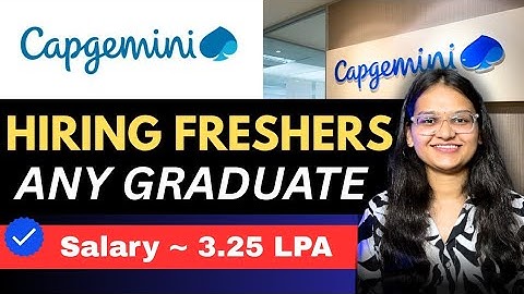 🚨Capgemini Freshers Hiring 2025 | CSG Role | Any Graduate | No Experience Needed | 3.25 LPA