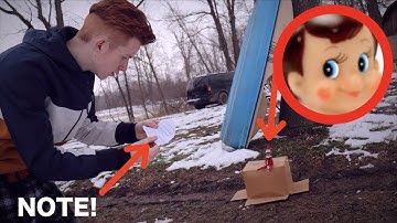 THE ELF ON THE SHELF LEFT A NOTE IN MY YARD! *We Saw Him!*