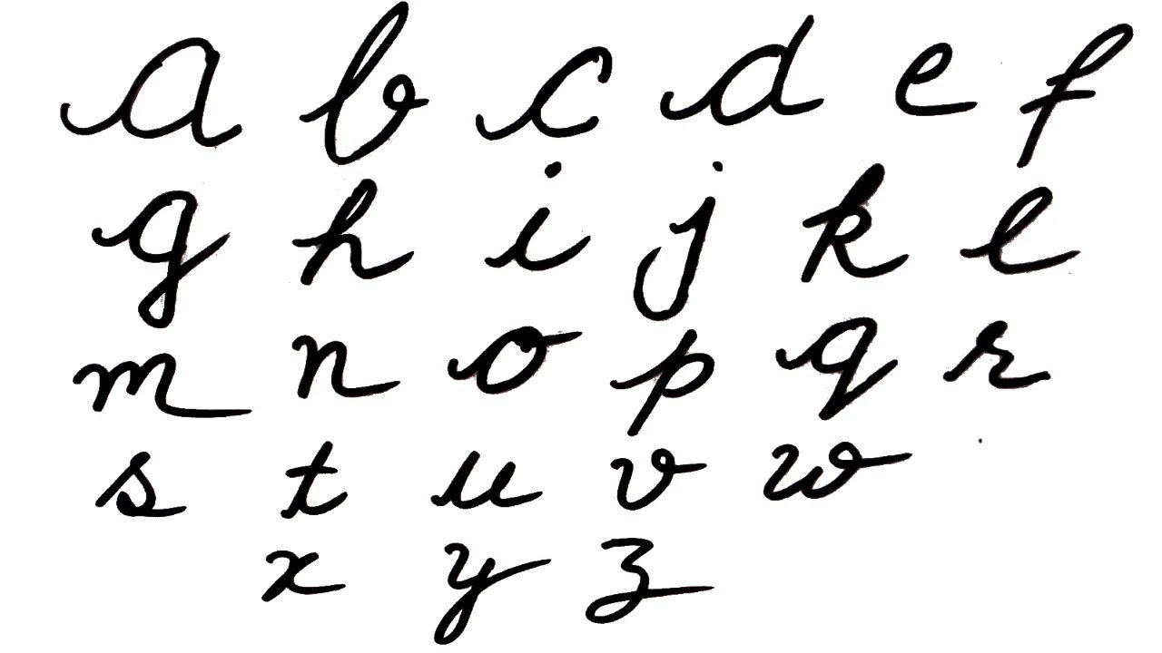 Cursive Writing  Writing Small Alphabets in Cursive  Alphabets in Cursive  Letters  ABC Song